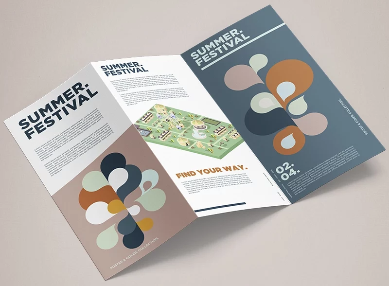 Versatile Folded Leaflets by Firefly, perfect for various business needs.